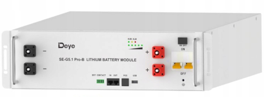 Deye ESS SE-G5.1PRO-B 48V 5.12kWh LFP Battery w/BMS ESS Module LTL Freight Only