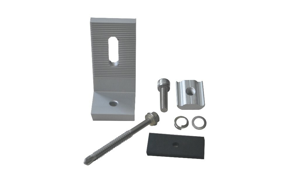 Titan Solar tin L Bracket Color bond roofs with Screw rubber and rail bolt nut