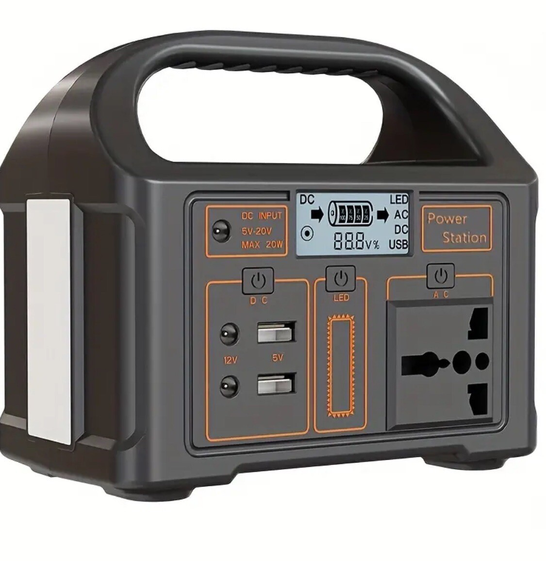100W Portable Solar Power Station 110/220V Power Generator Outdoor Power Supply