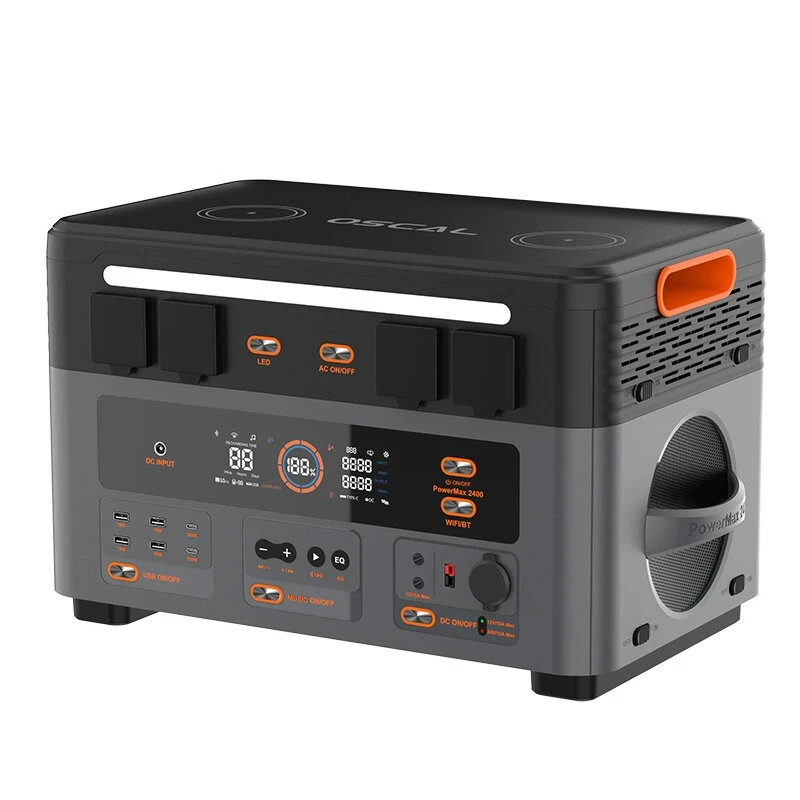 Blackview OSCAL PowerMax2400 Dual-speaker Portable Power Station with Battery