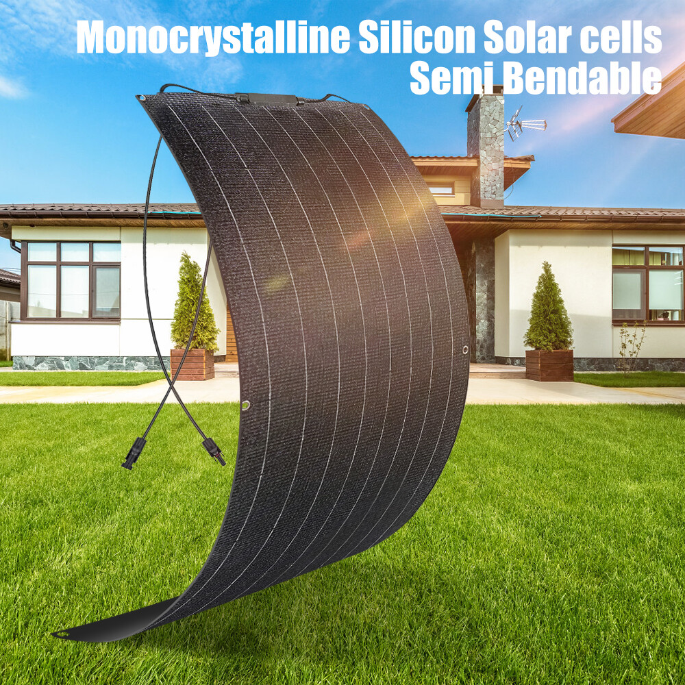 400W Watt Flexible Solar Panel 18V Mono Home RV Rooftop Camping Off-Grid Power