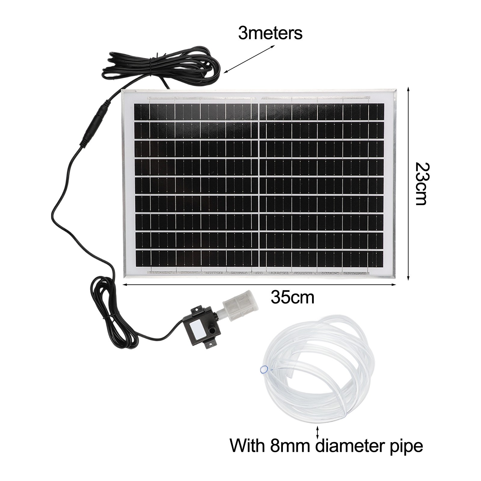10W Solar Water Pump with Filter for Aquariums and Fish Pond Applications