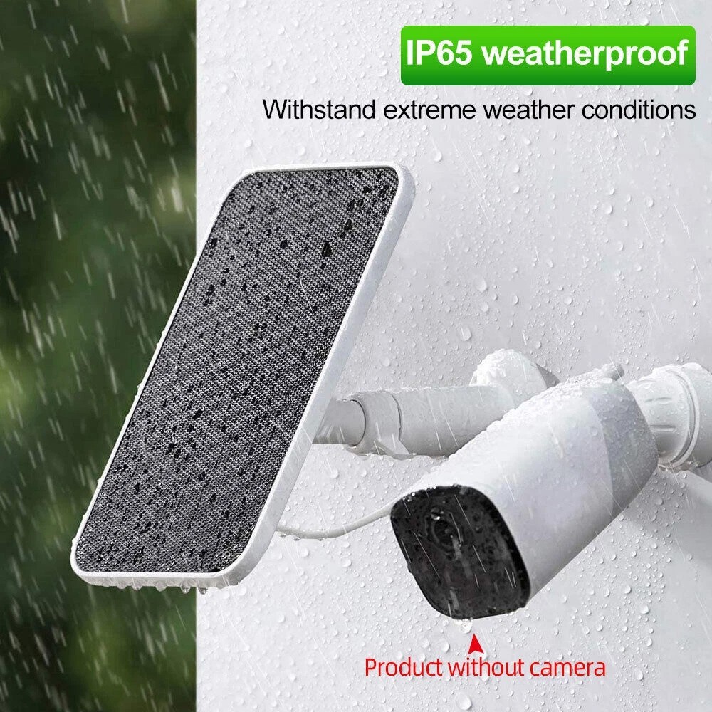 Solar Panel for Ring Spotlight Camera/Stick Up Cam Battery Charger 8W 5V Output