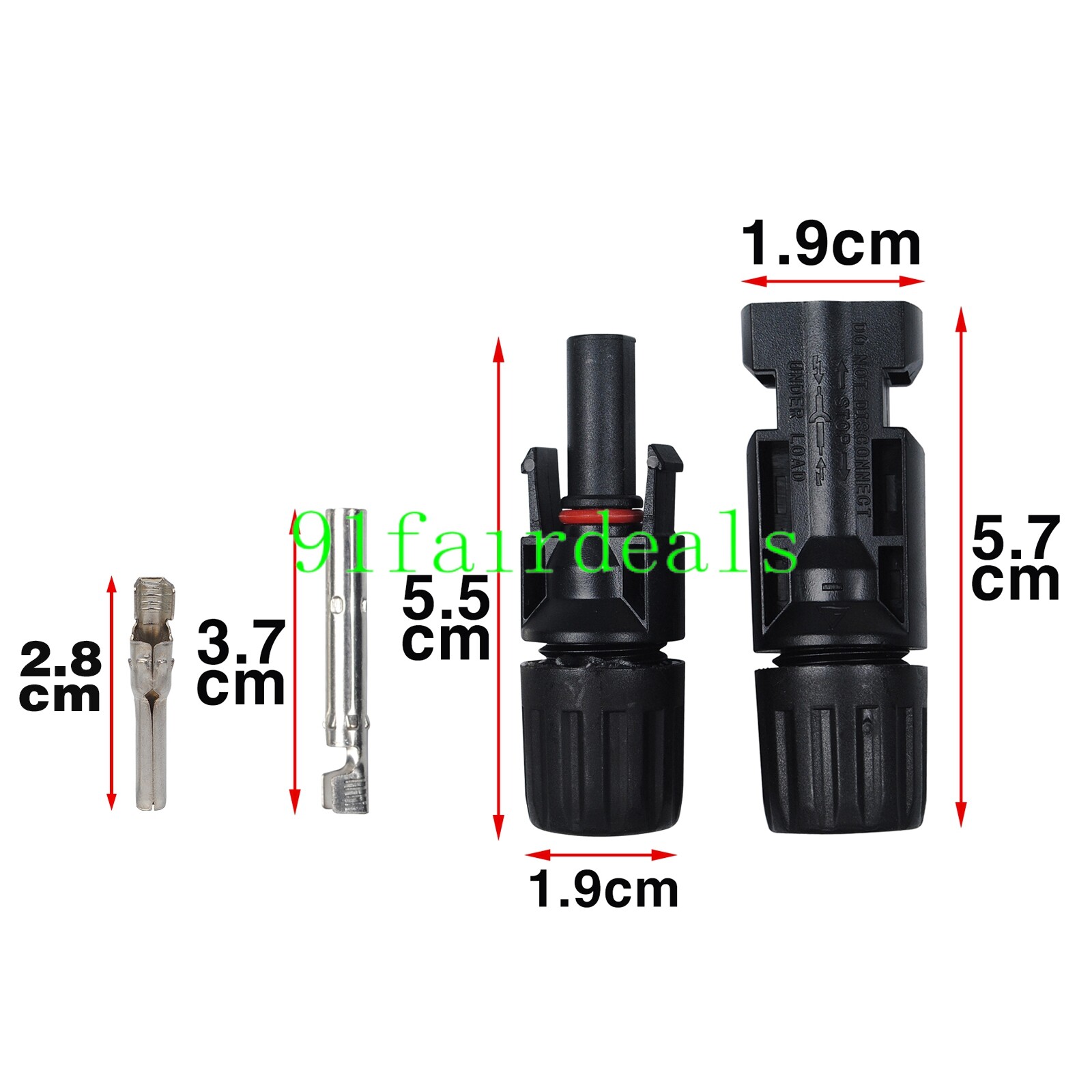 4/8/20 Pairs MC-4 Connectors Solar Panel 30A Line Plug Socket Male Female IP67