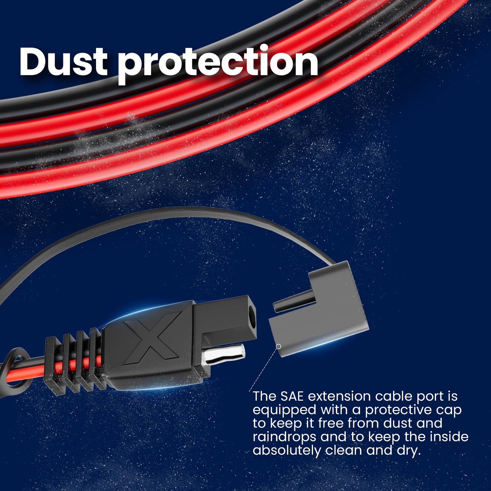 30ft Sae Extension Cable 16 Awg Quick Disconnect Wire Harness Sae To Sae Connect