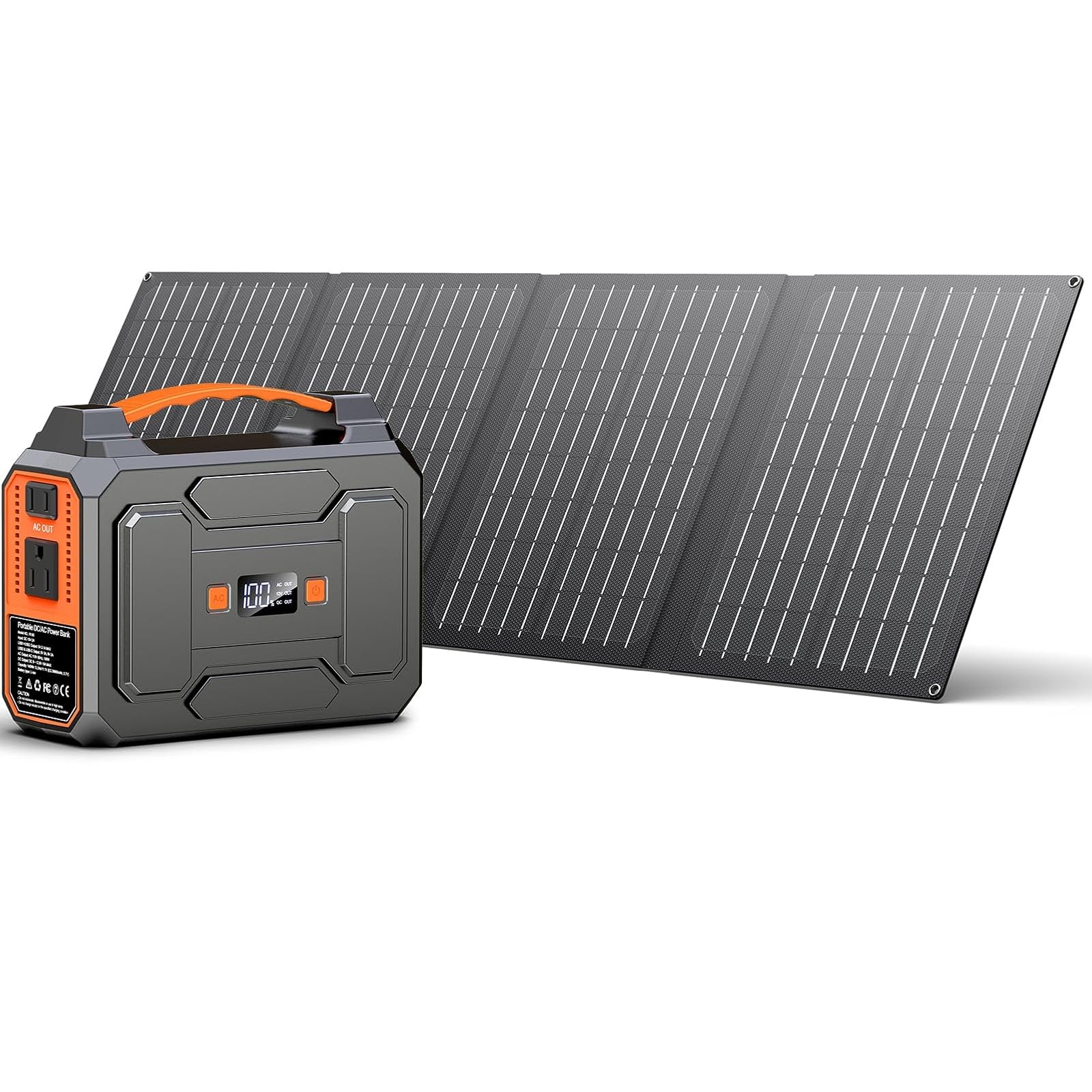 146Wh Portable Solar Generator 200W with 40W Panel