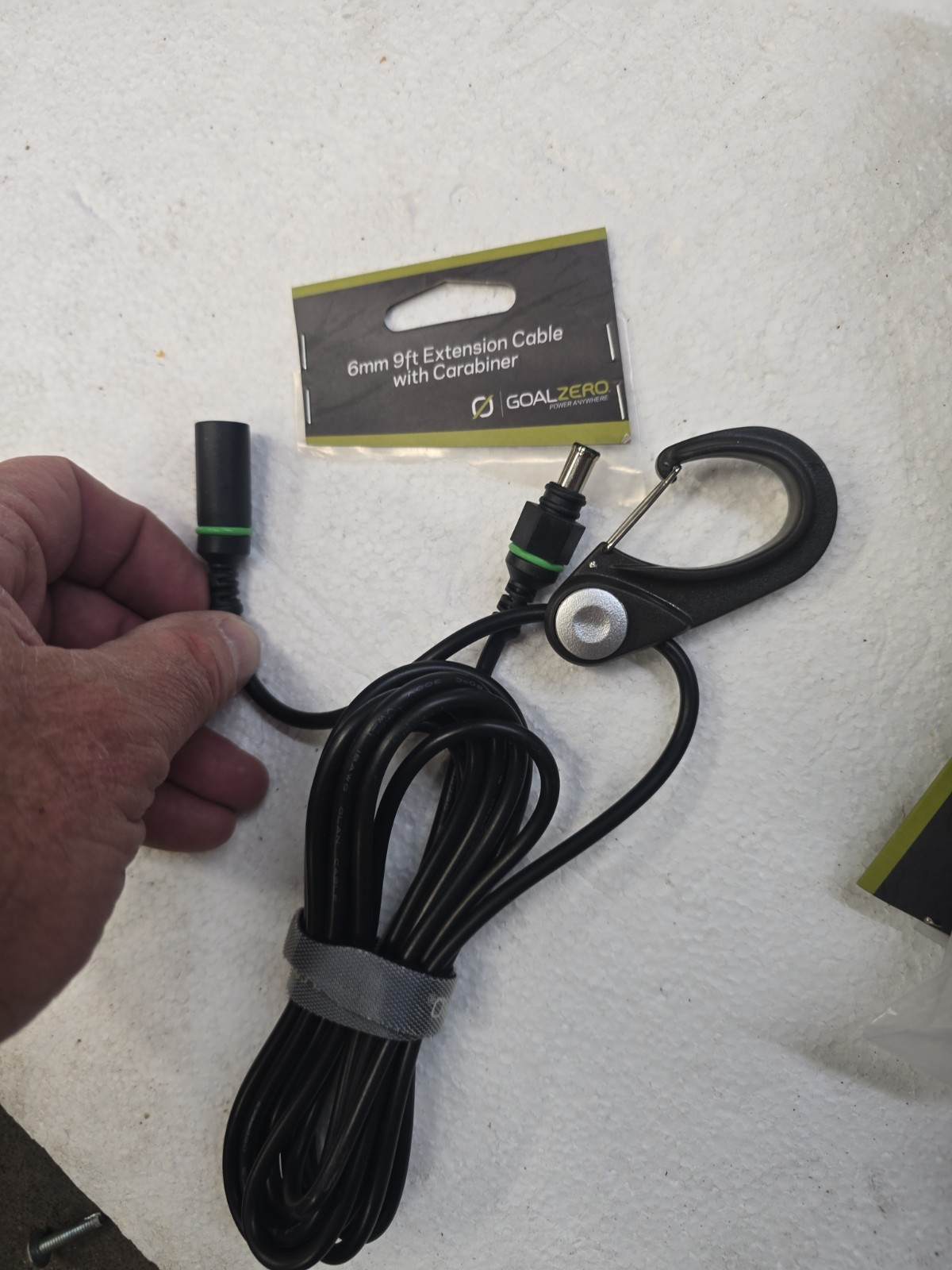 Goal Zero 6mm Extension Cable 9ft With Carabiner