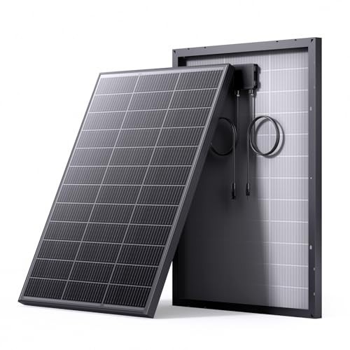100W Monocrystalline Solar Panel – 25% Efficiency, Compact for RV, Van, Marine,