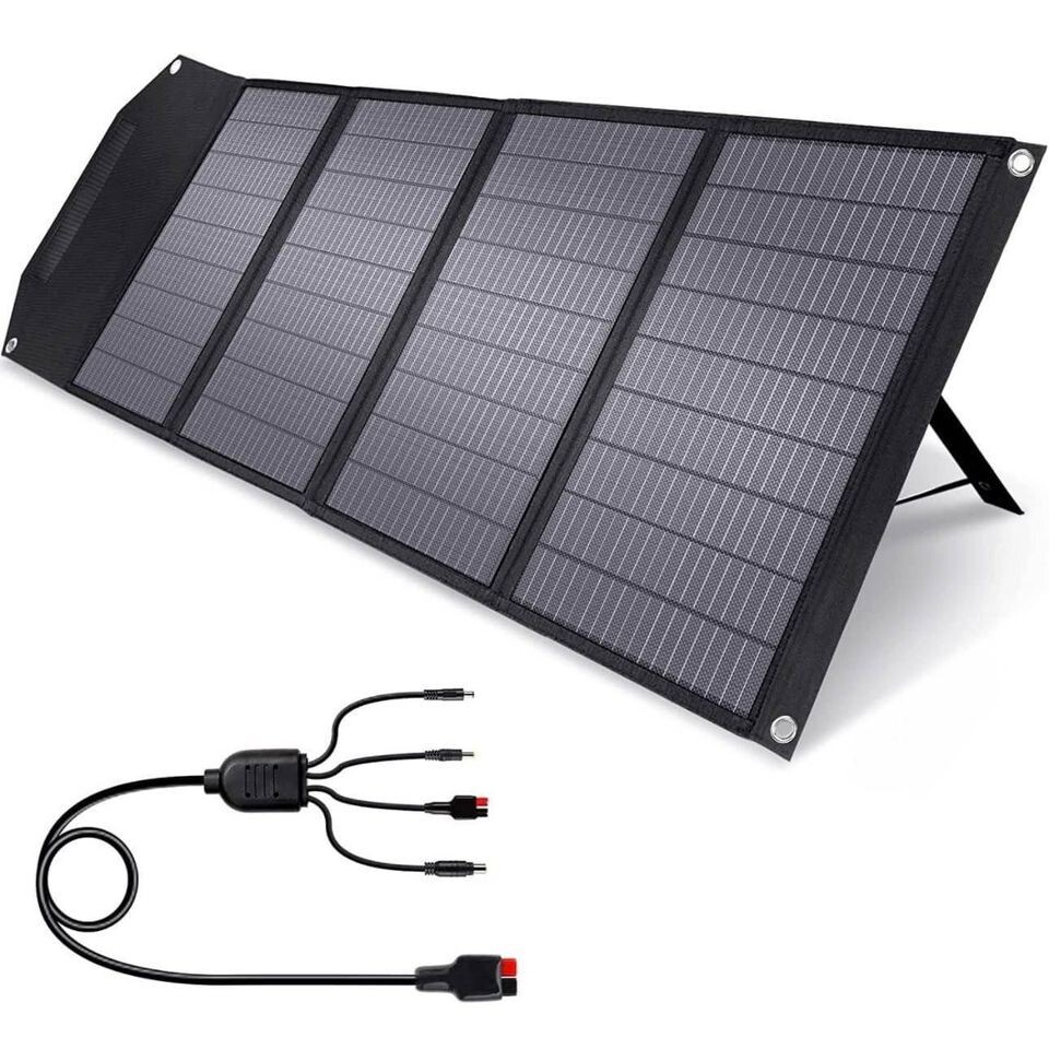 100W Portable Solar Panel Charger with Kickstand & Anderson Connector
