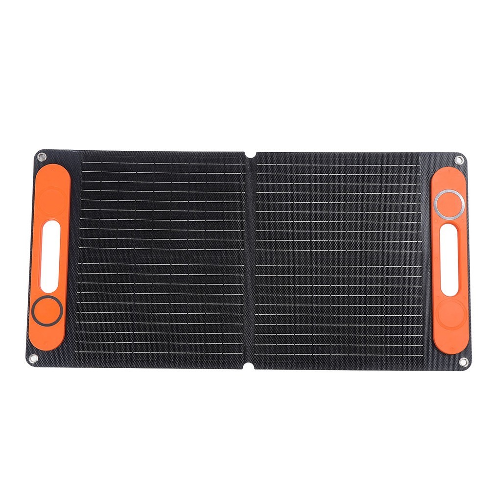 Portable Folding 80W Solar Panel Kit with Dual USB and 12V Battery Output