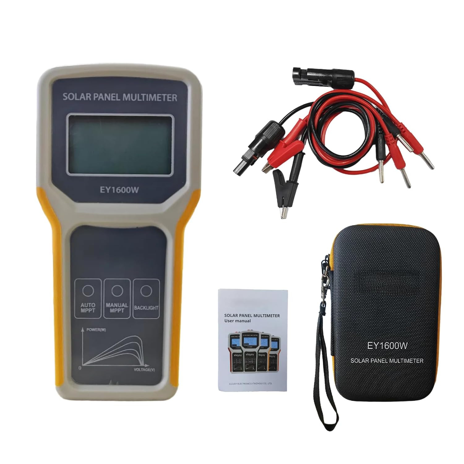 1600W Solar Panel Tester – MPPT Multimeter for PV Data & Troubleshooting