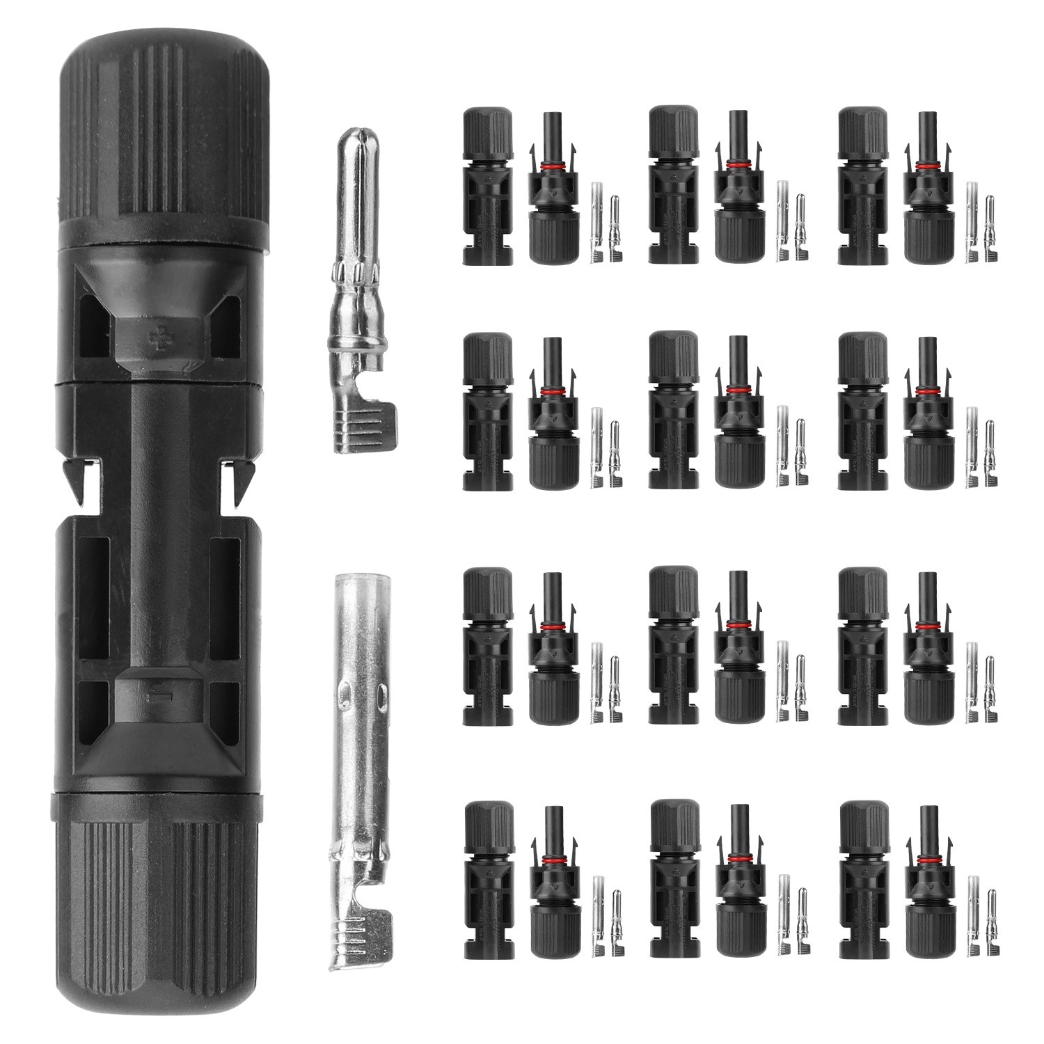 10 Pairs Solar Panel Connectors Wire Adapter Male/Female IP67 Waterproof
