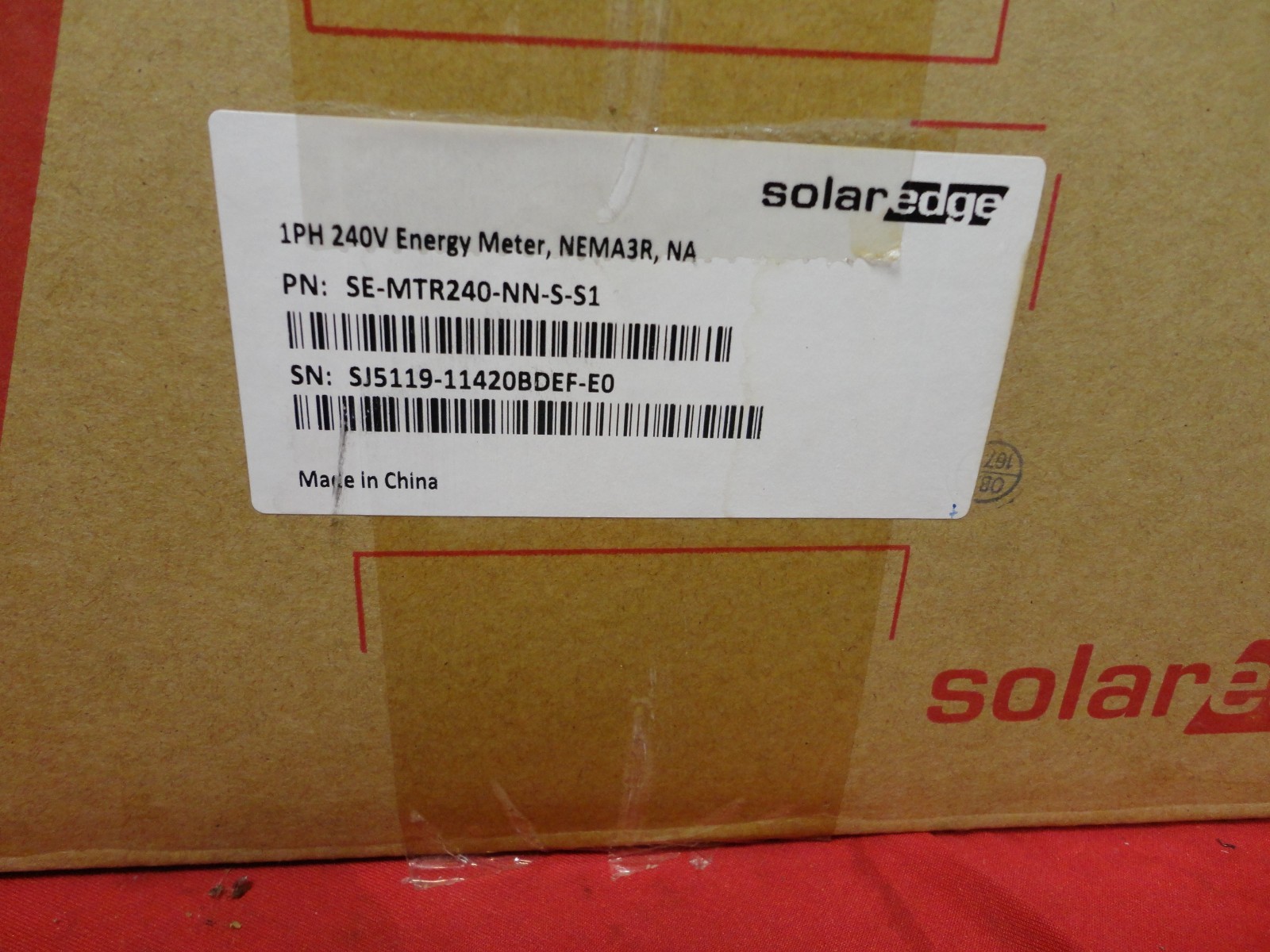 SolarEdge SE-MTR240-NN-S-S1 1Phase 240V Energy Meter W/ Modbus SE-RGMTR TY NEW