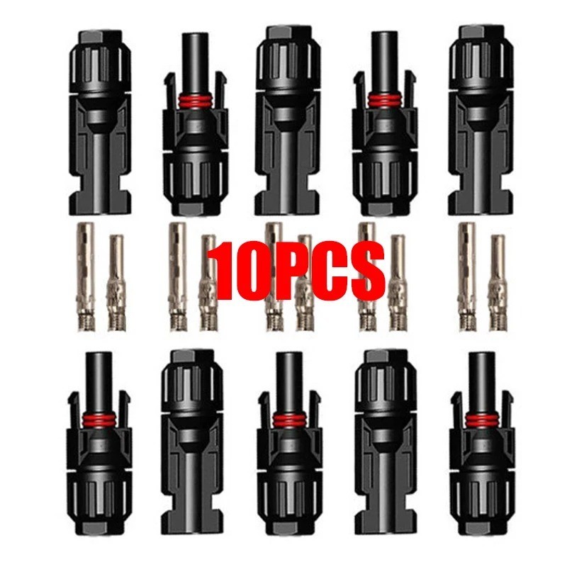 10/20/50/100/200 Pairs Solar Cable Connectors Male Female DIY For Solar Panel US