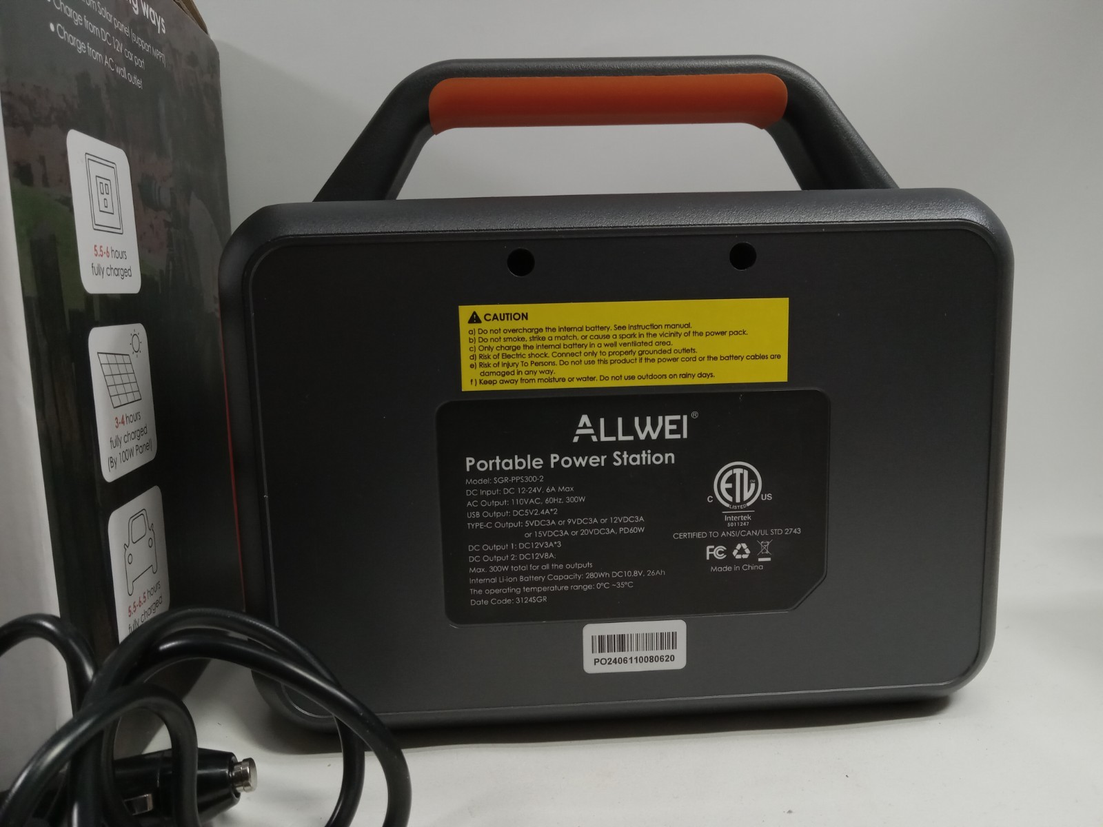 Portable Power Generator 300W 280WH Lithium Battery SGR-PPS300-2 –