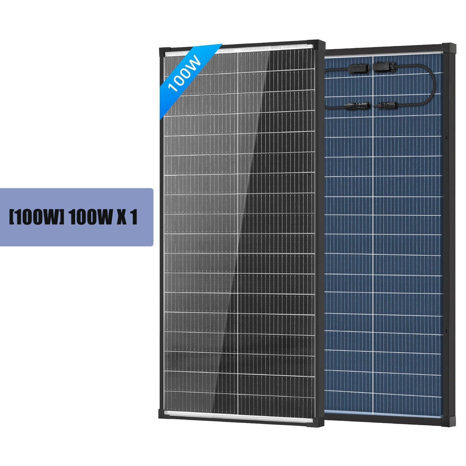 100W 200W 400W 1000W Bifacial Solar Panel Mono N-Type Power PV 18V Home Off-Grid