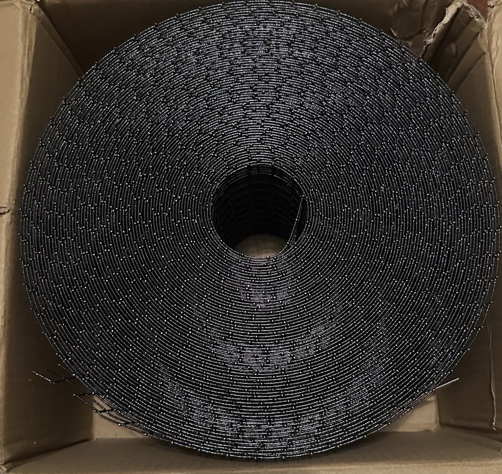 6″x120FT PVC Coated Galvanized Steel Black Solar Panel Bird Proofing Mesh Screen