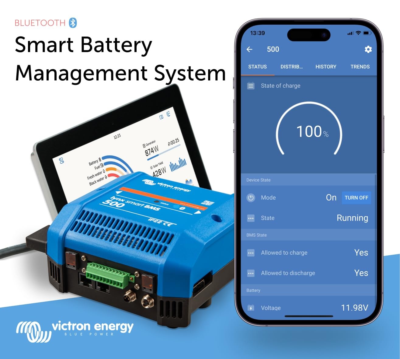 Victron Energy Lynx Smart BMS 500 M8 Battery Management System for Smart Lithium