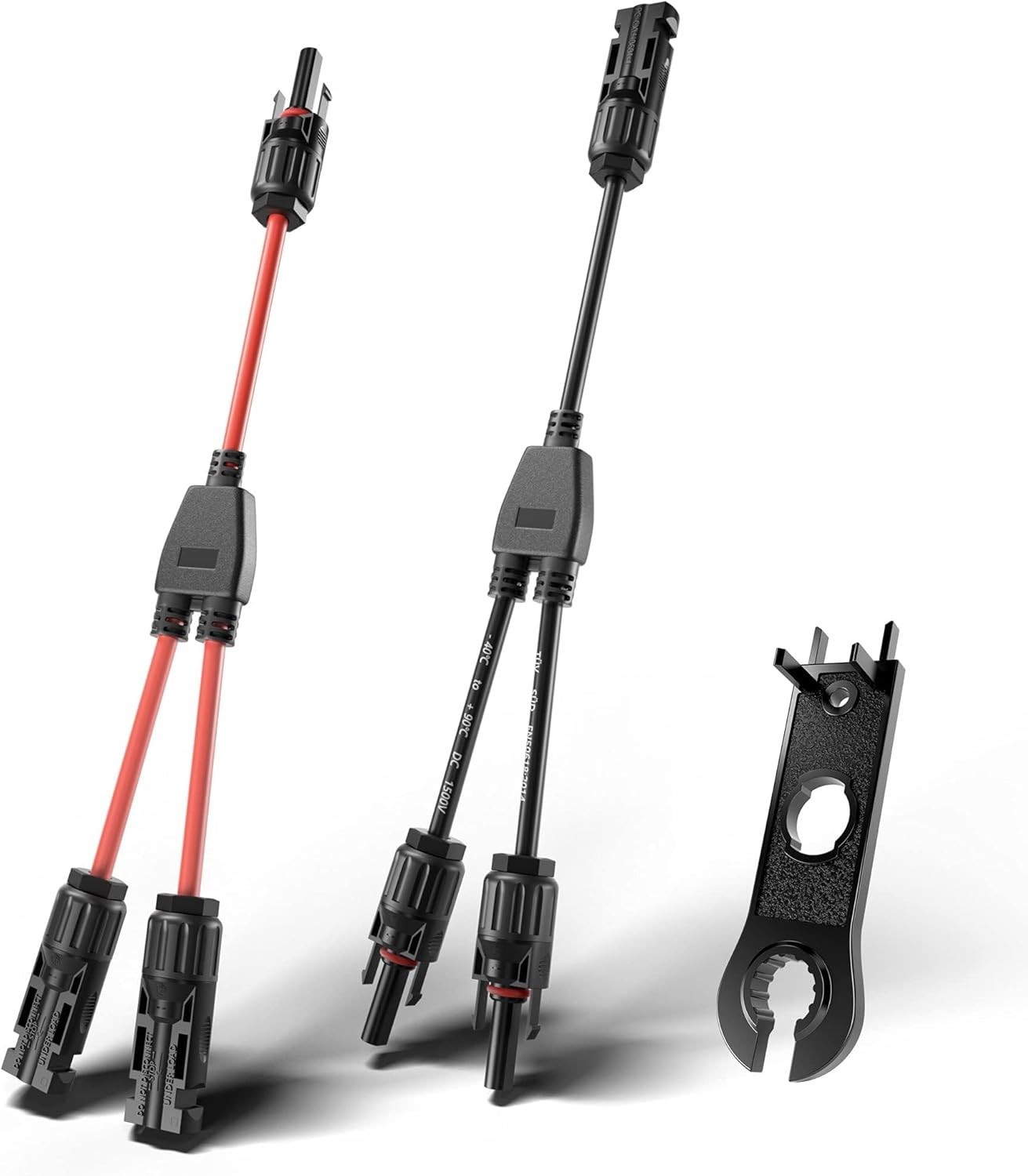 OYMSAE 30A Y-Branch Solar Connectors | Waterproof Parallel Cable Kit for Panels
