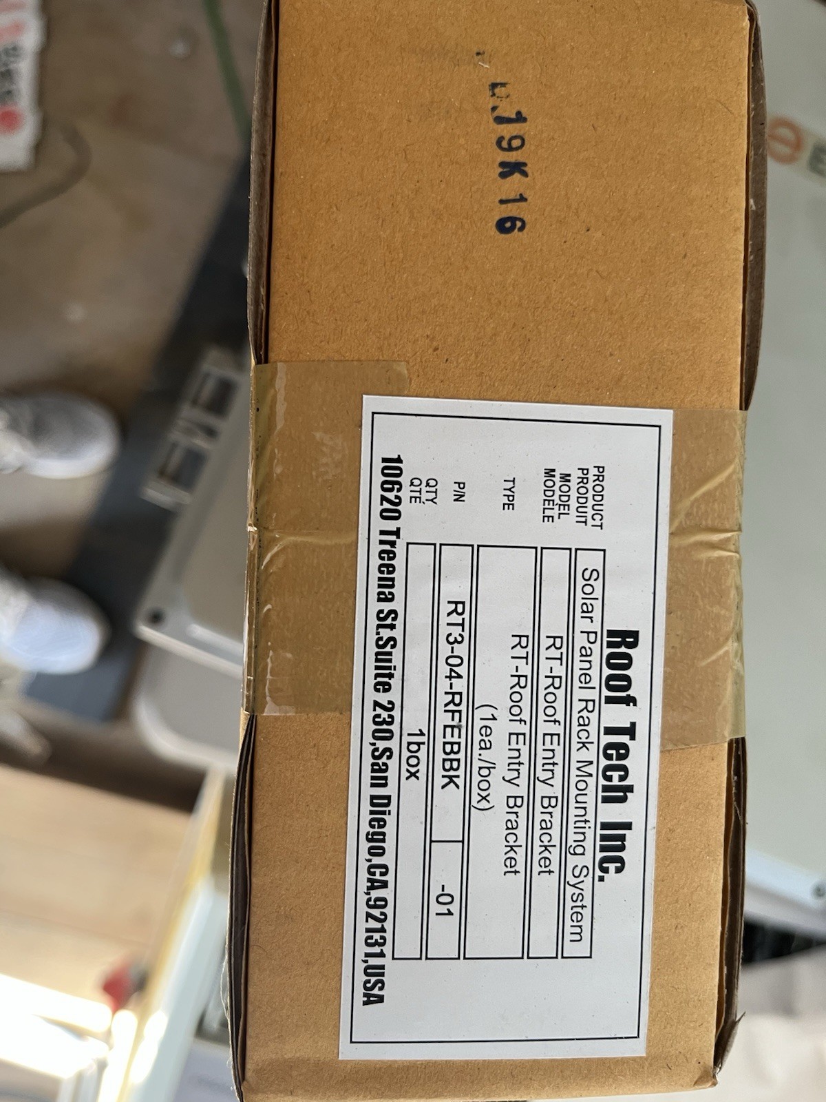 Roof Tech Inc. RT3-04-RFEBBK Black Mounting Bracket Solar Panel Rack System