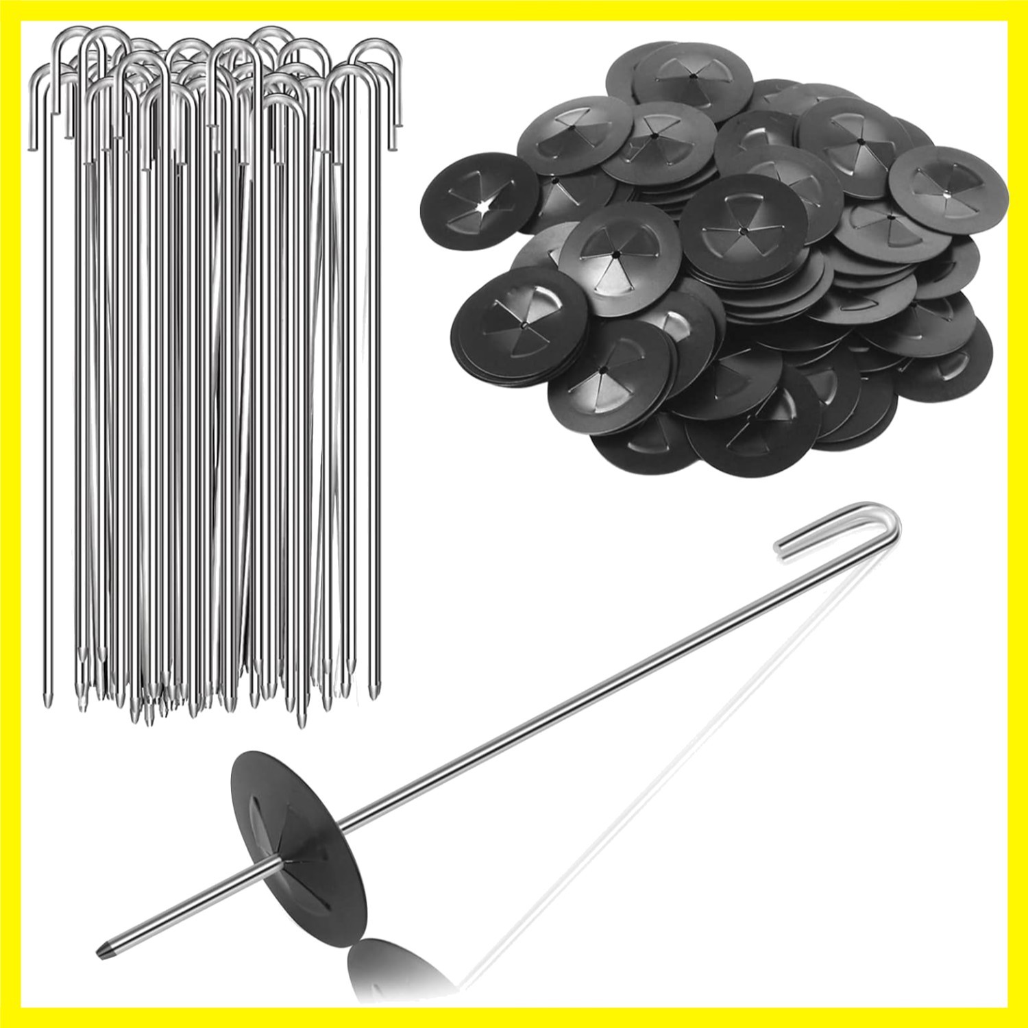 Solar Panel Bird Guard Clips, 100 Sets Stainless Steel J Hooks for Wire | Sta…