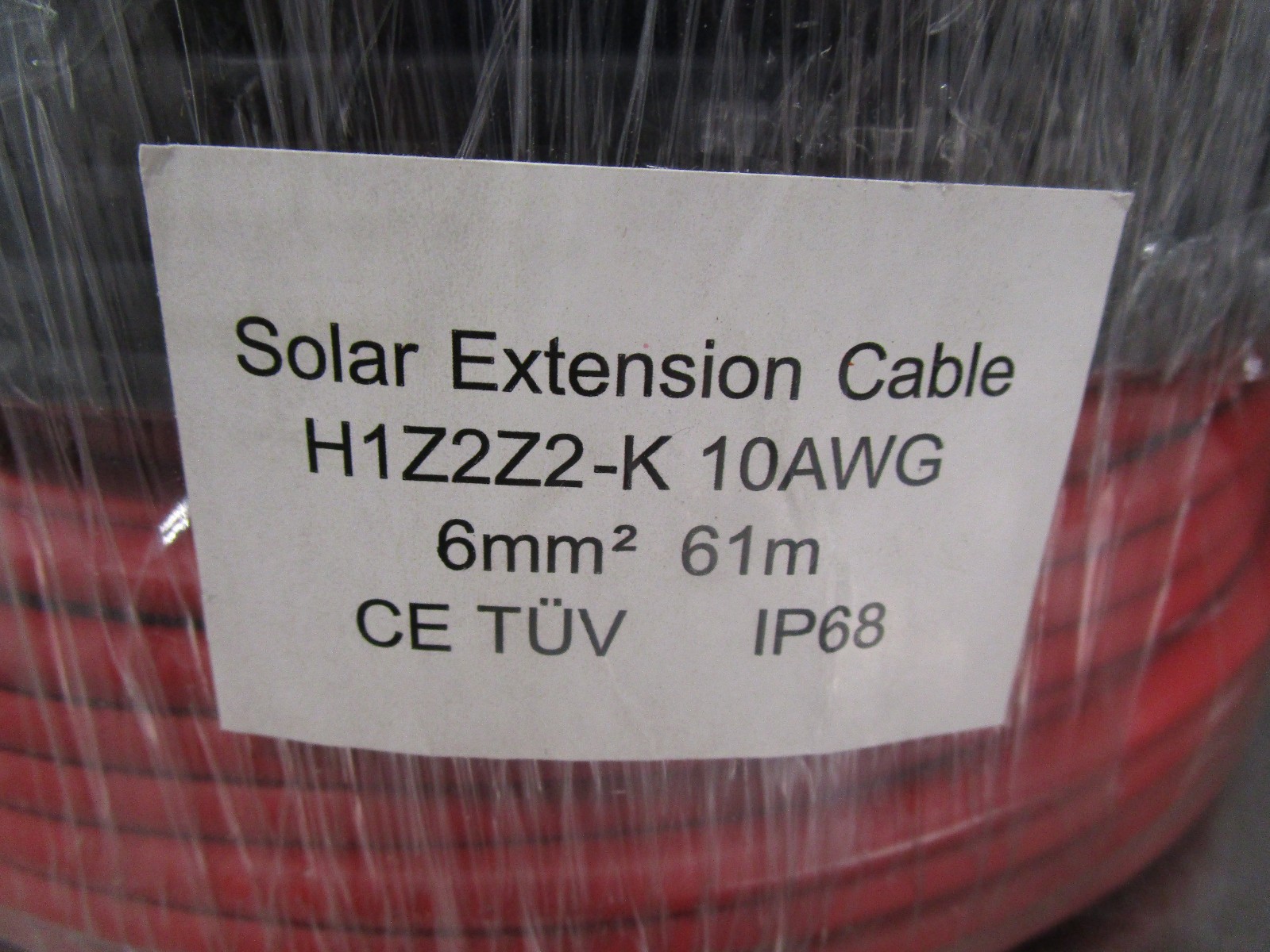 100ft 10AWG Red+Black Solar Cable Tinned Copper H1Z2Z2-K 2-Pack RV Boat PV