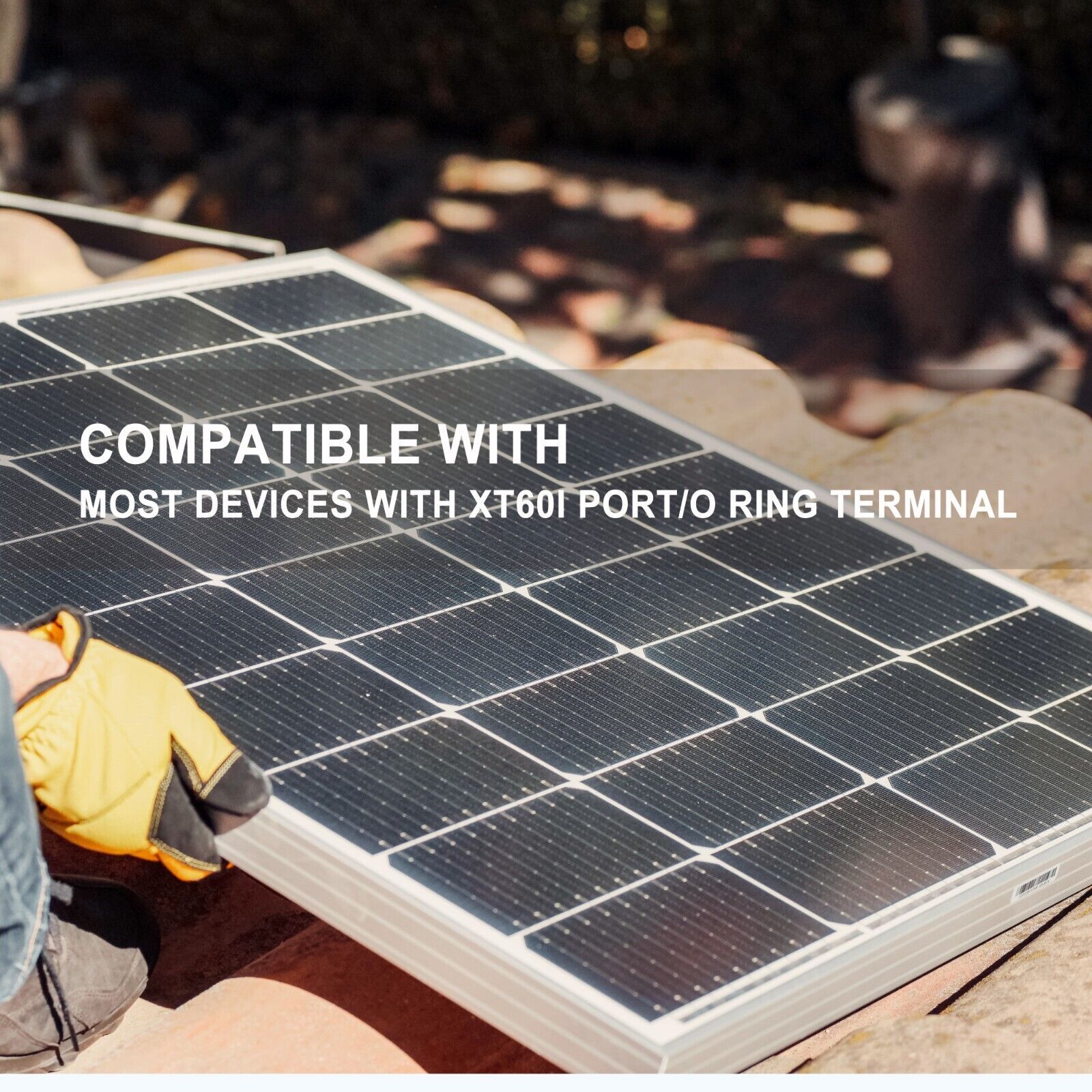 12AWG Cable Solar to XT60i Solar Panel to Power Station Charging Cable 40CM 3FT
