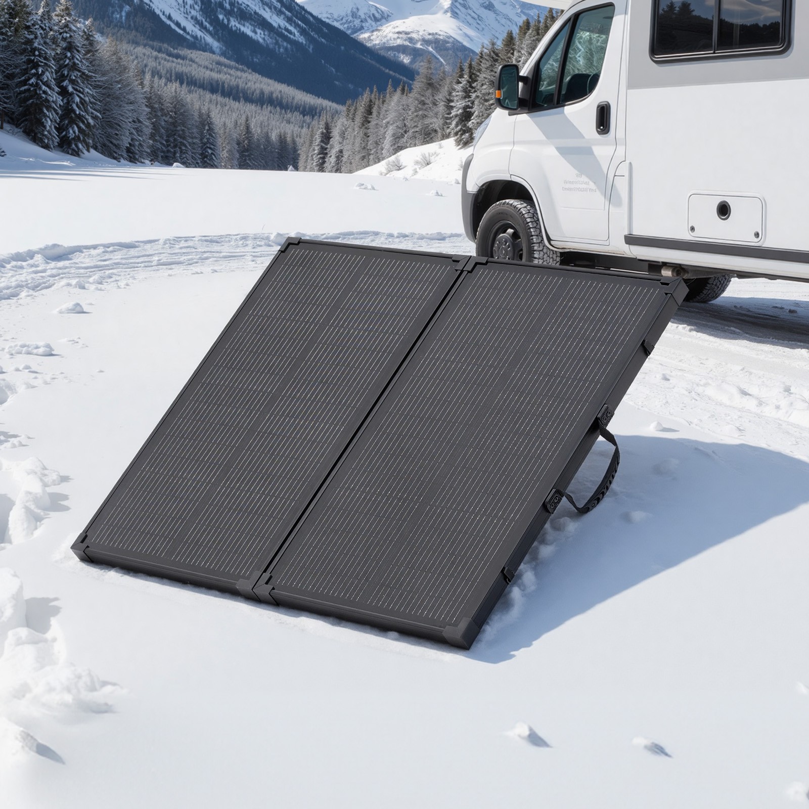 Uimoso100W Foldable Solar Panel with 30A Controller for Portable Power Solutions