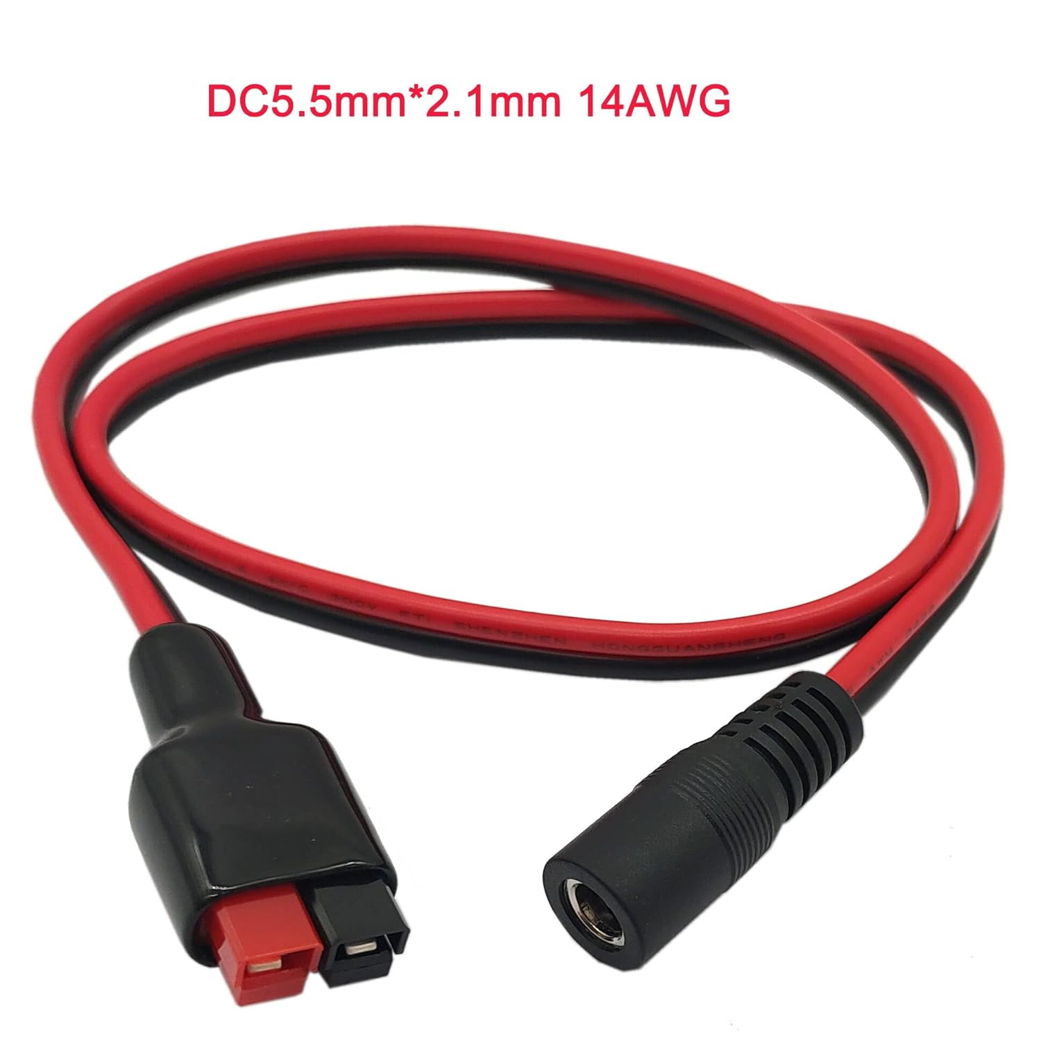 14AWG DC 5.5Mm X 2.1Mm Power Plug Extension Cable Connector for Generator Backup