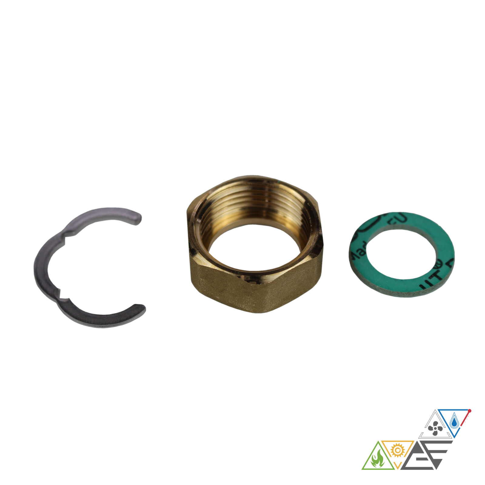 Screw Fitting Set Mounting Set 3/4 ” Stainless Steel Corrugated Pipe DN16 Solar