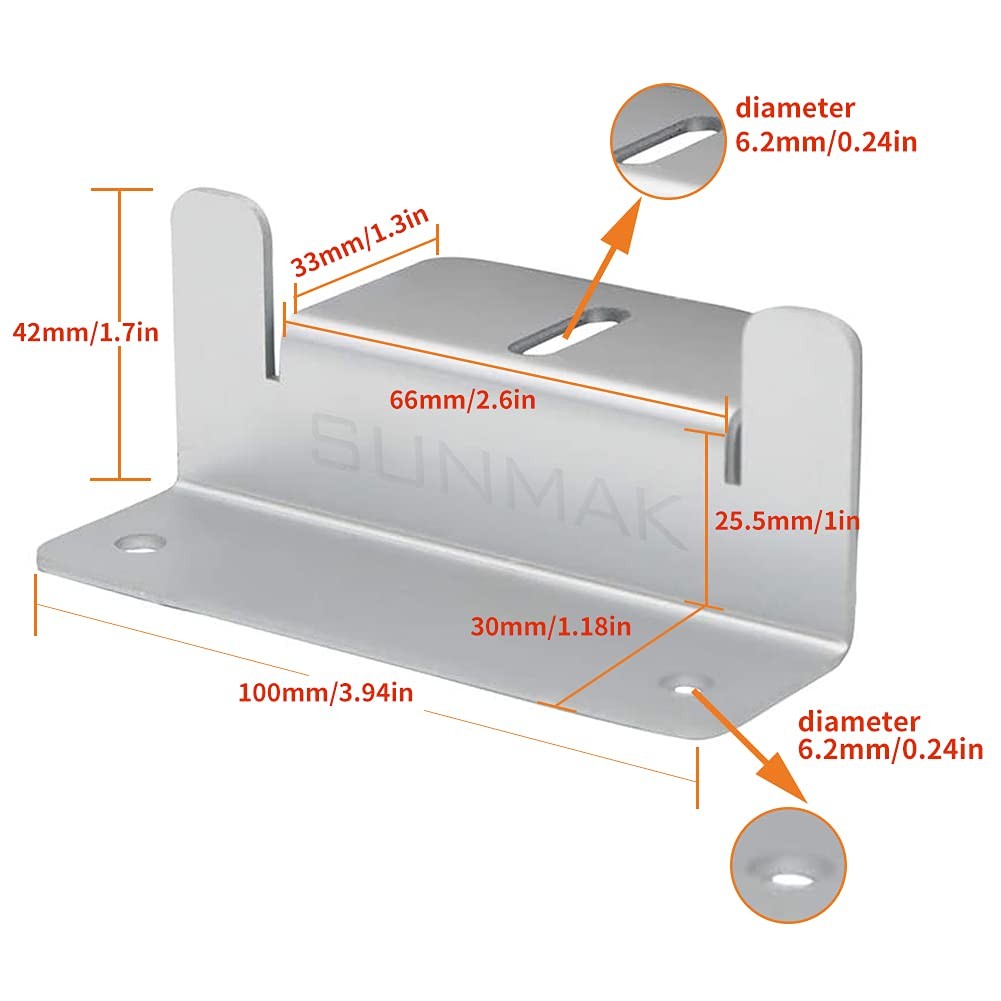 SUNMAK 16 Units per Set Solar Panel Mounting Z Brackets, Solar Panel Mounting…