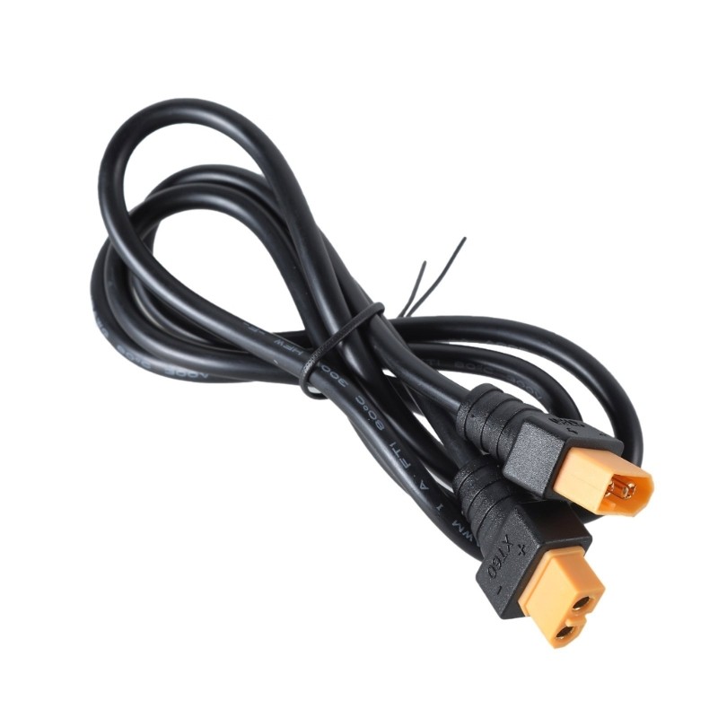 18AWG XT60 Extension Cord Male/Female for Remote Control Toy Solar Energy Black