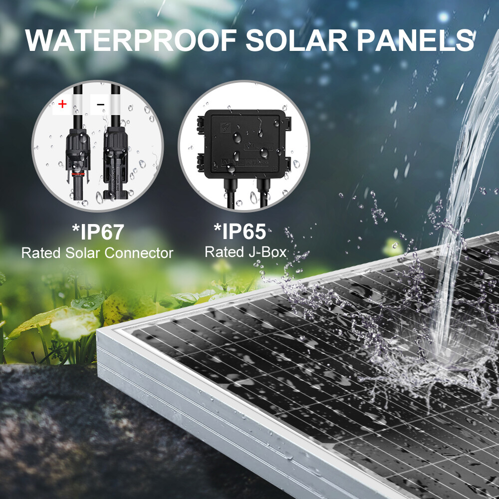 Dokio 100w 200w 400w 12v Mono Solar Panel for Home/RV/Boat/Battery/Power Station