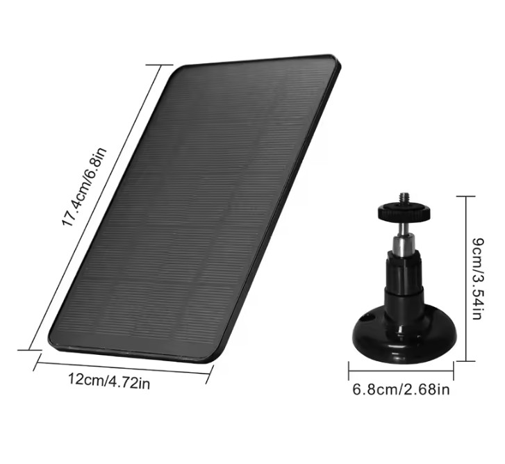 Solar Panel For CCTV Security Camera Type-C Port Charger Outdoor 10W5V