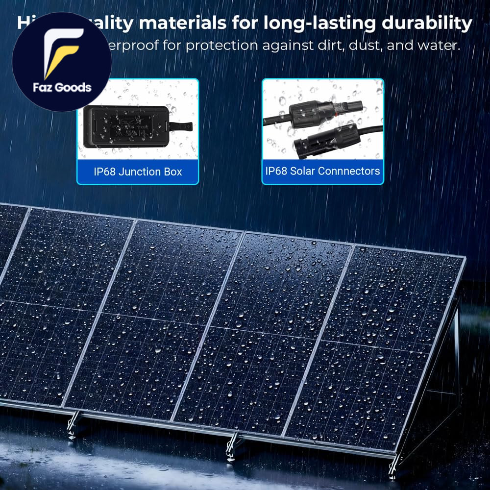 SUNGOLDPOWER UL61730 N-Type 10PCS 590W Bifacial Solar Panels 16Bb High Efficien