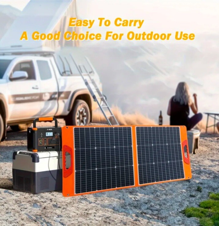 EL Solar 120W 18v Solar Panel – SP100BK1 Detachable Panels
