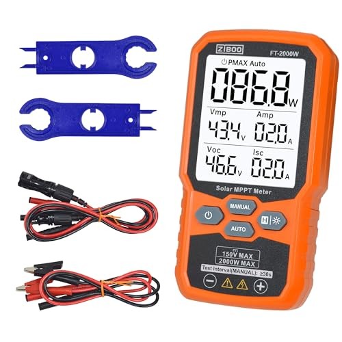 Solar Panel Tester MPPT Meter – 2000W Max Power, 150V/35A PV Module FT-2000W