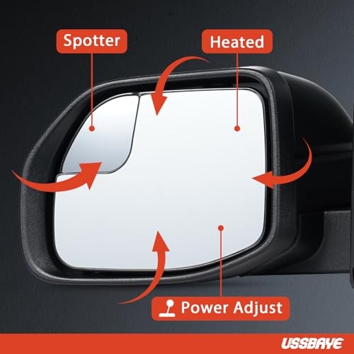 Left Driver Side Mirror for 2022-2024 Ford Maverick L – 5 Pin & Textured Black
