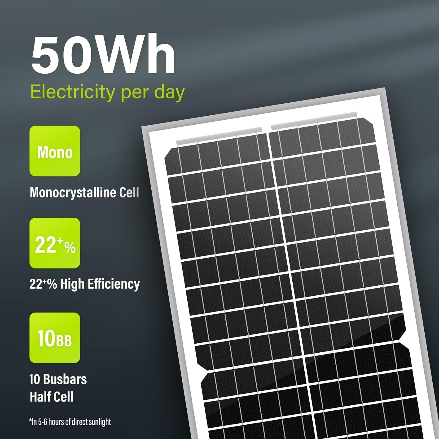 Compact 10W Monocrystalline Solar Panel – Efficient Power for Vehicles and Gates