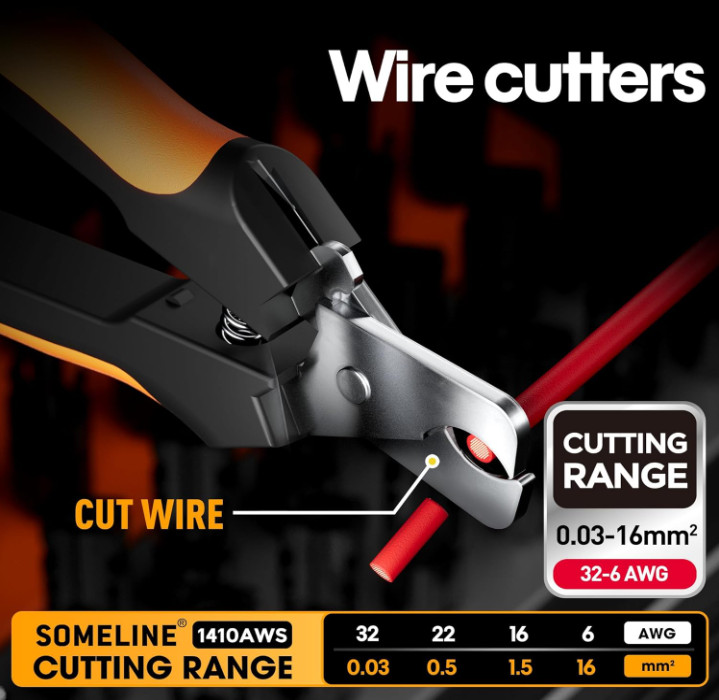 Crimpadora solar 14–10 AWG para conectores de cables de paneles solares
