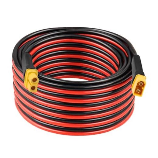 0AWG XT60 Extension Cable 2 3 505 20 25 30 35 40 50 7500FT XT60 Female 30FT 1