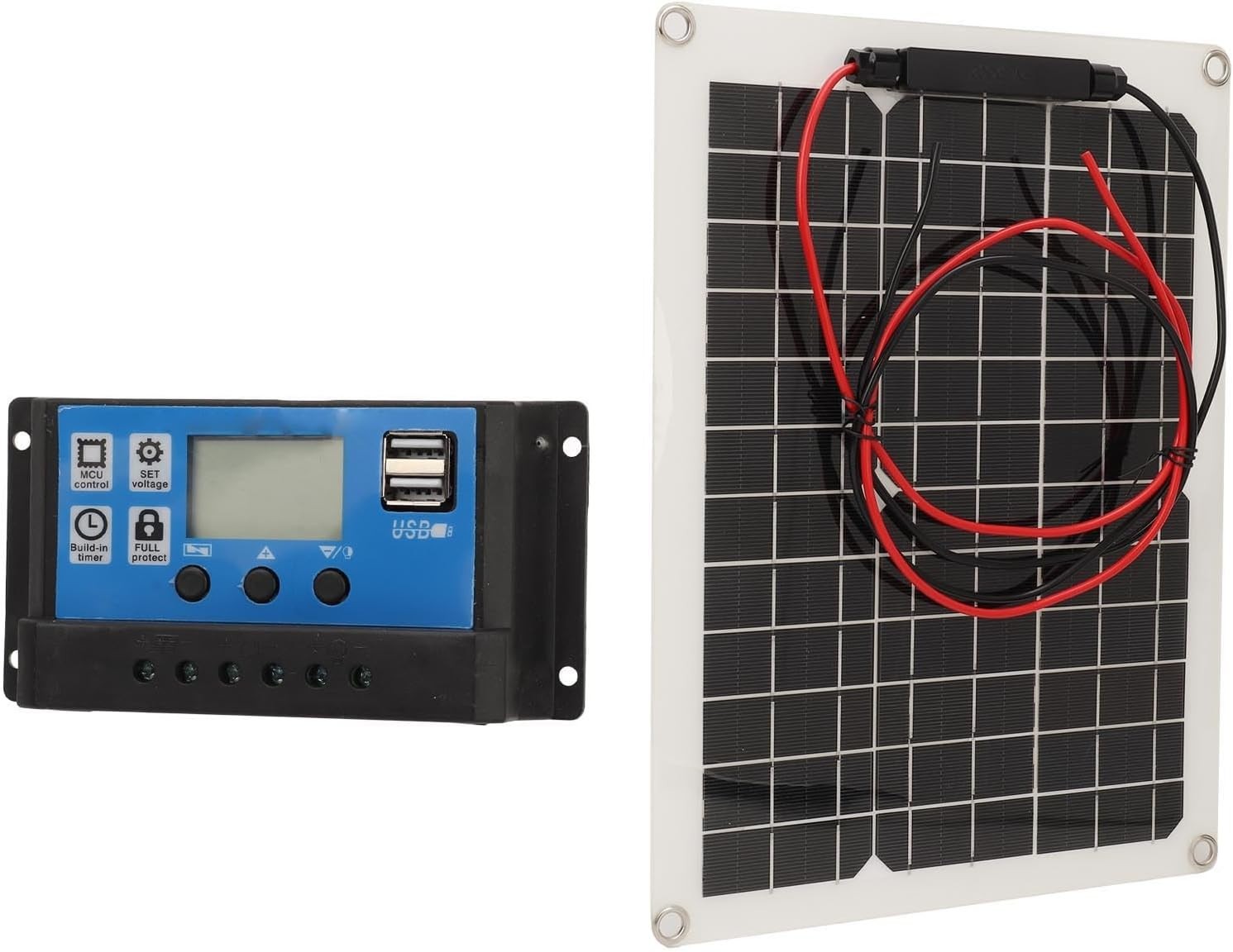 300W Solar Panel Kit DC 12V 24V 50A High Efficiency Solar Charger Waterproof…