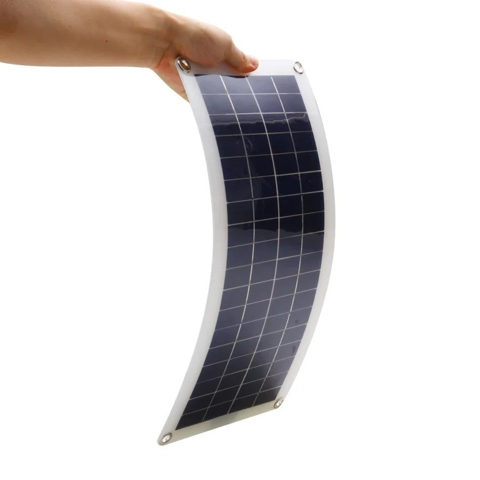 30W Solar Panel 12V Trickle Charger Battery Charger Kit Maintainer Boat Car RV