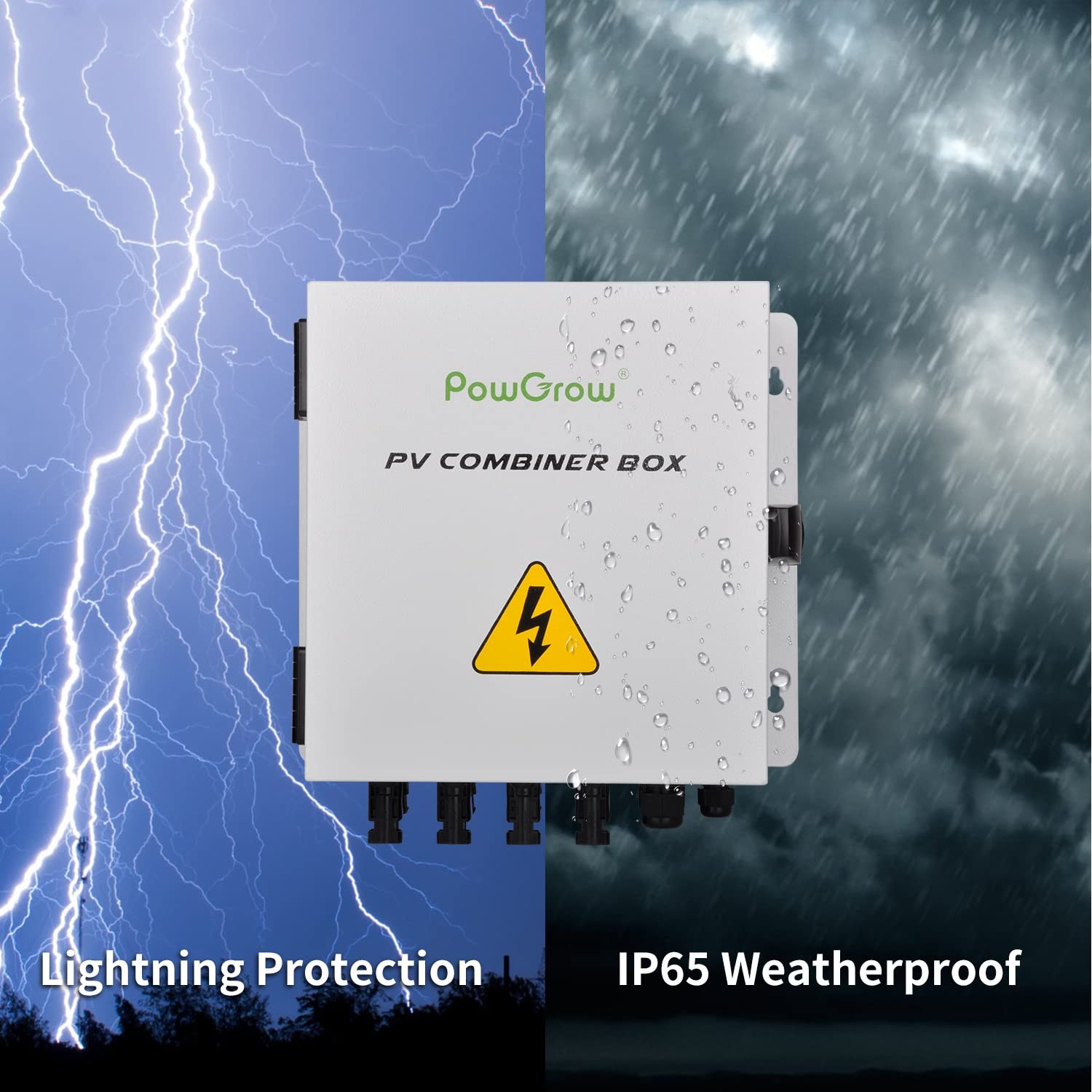 Pv Combiner Box 4 String Metal Solar Combiner Box With 15a Rated Current Fuse Su