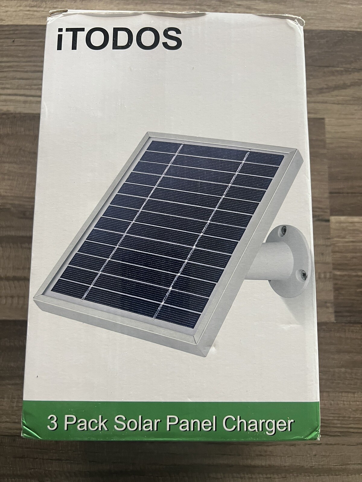 3 Pack iTODOS Solar Panel Works for Arlo Pro3 ,Camera,11.8feet Power Cable/W