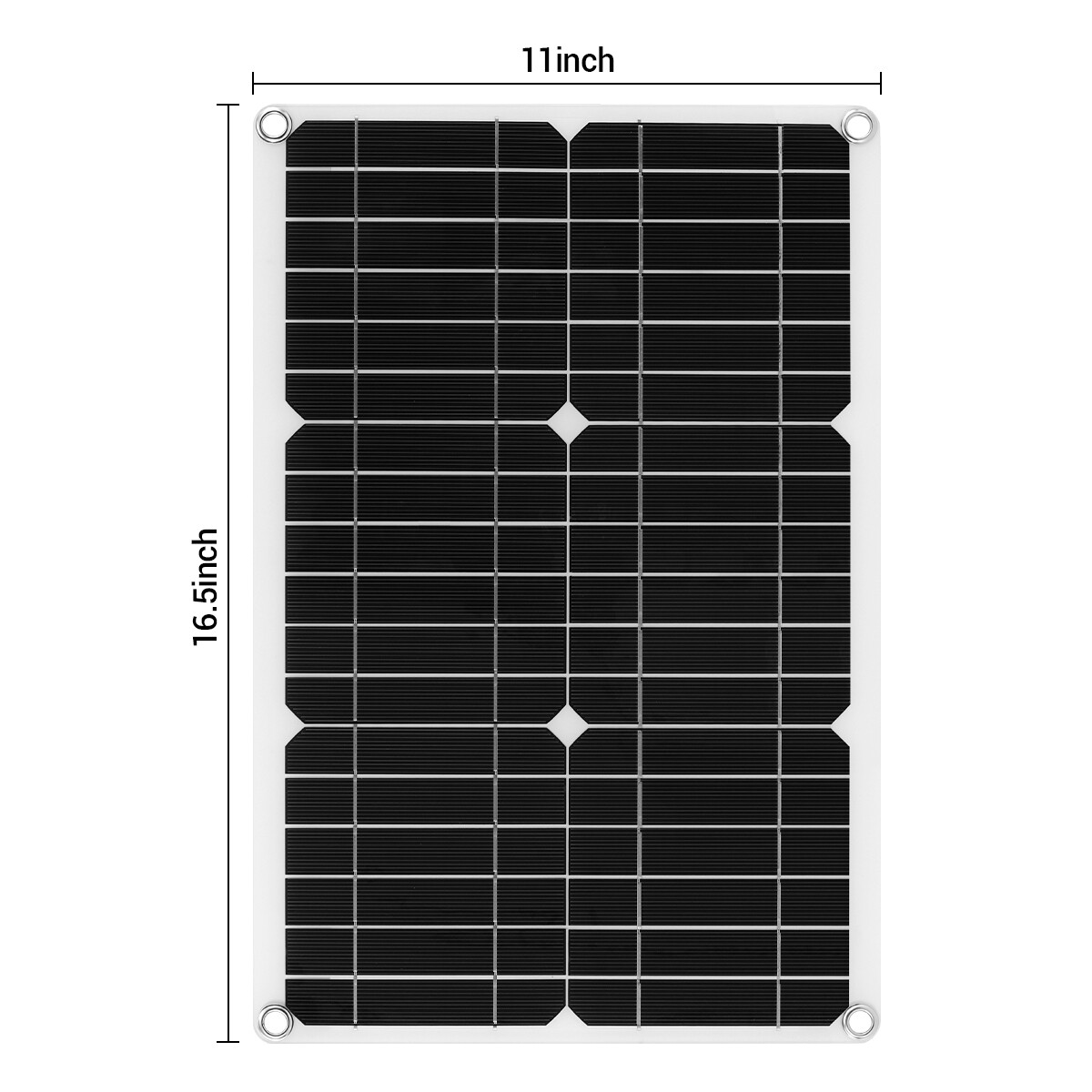 20W 12V Watt Solar Panel Kit Charging Off-Grid Battery Power RV Home Boat Camp
