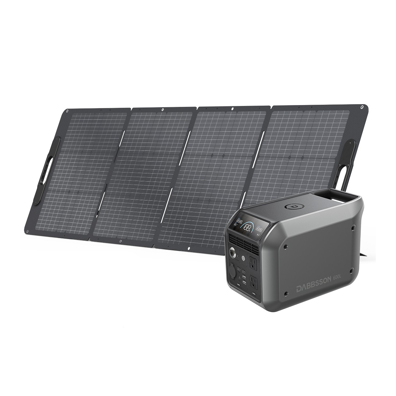 Dabbsson 600L Power Station 768Wh 600W Solar Generator +120W Solar Panel Camping