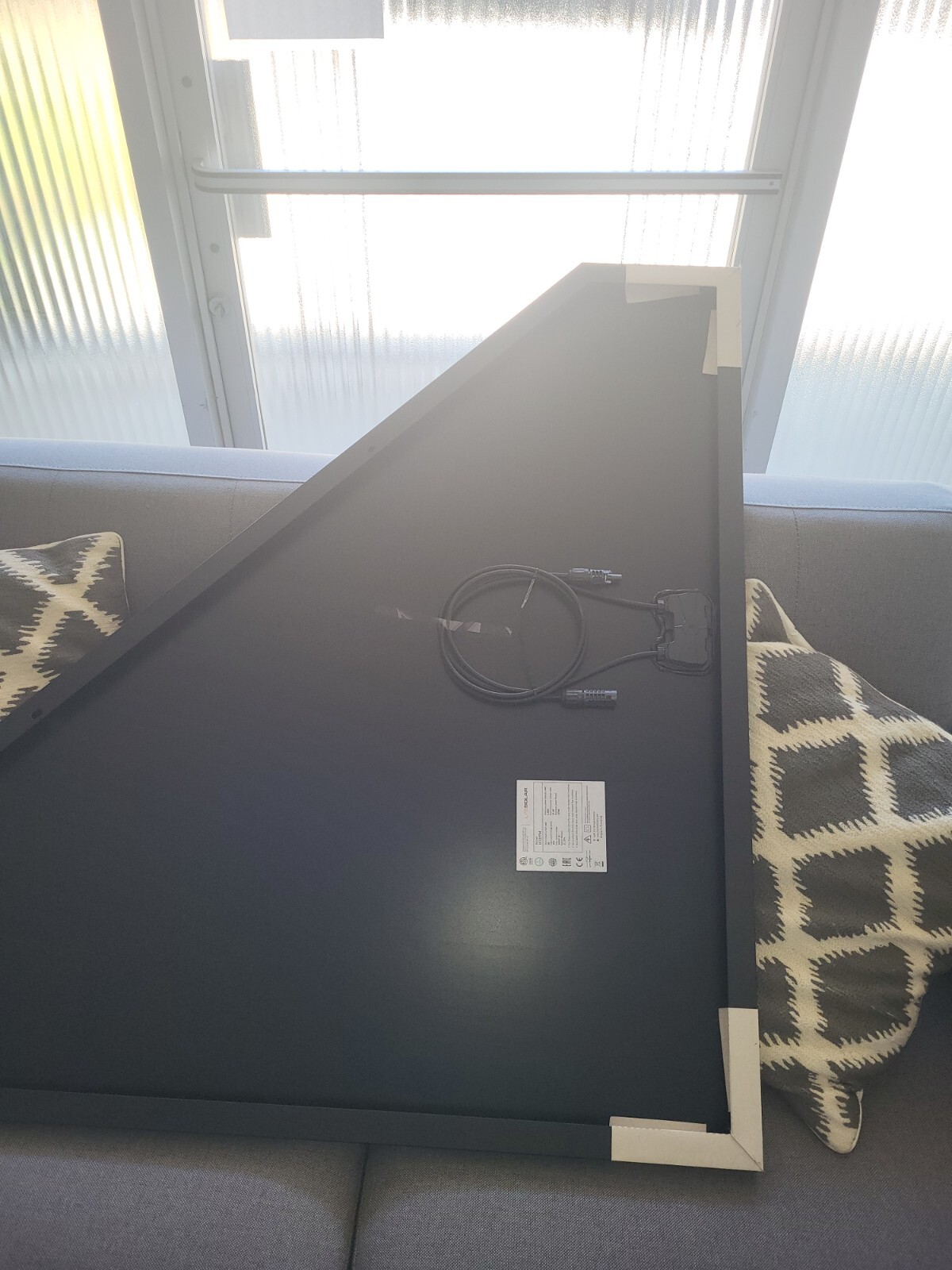 LA SOLAR 125W Triangle BLACK ON BLACK Solar Panel