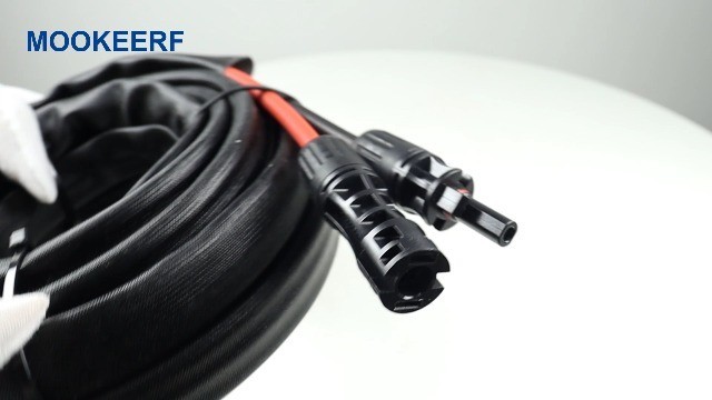 30FT 8AWG Solar Panel Extension Cable – Waterproof Connectors, Flame Retardant P