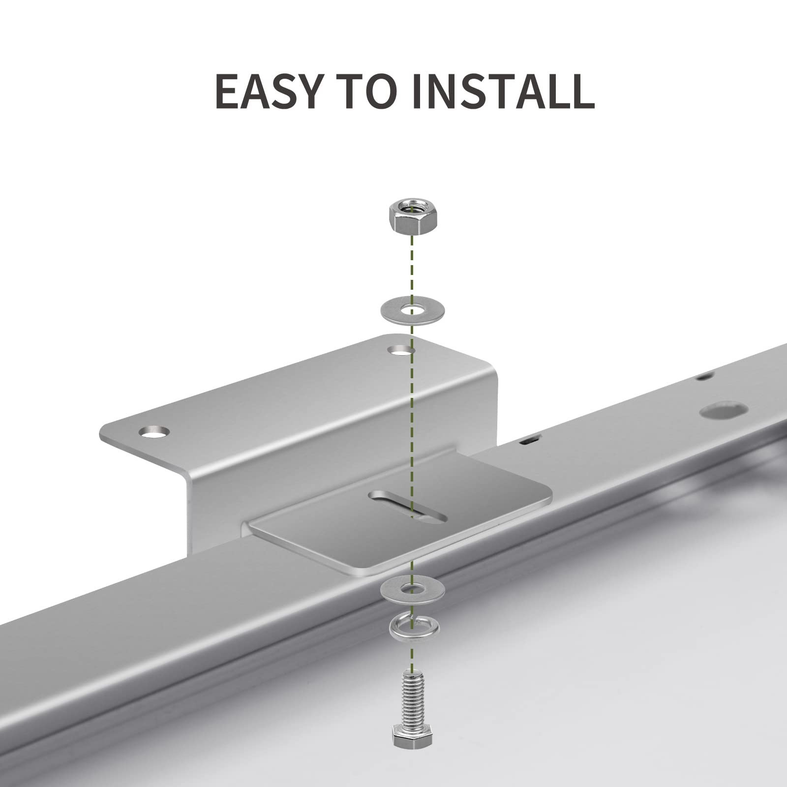 HQST Solar Panel Mounting Brackets with Nuts and Bolts Set of 4 Units, Suppor…